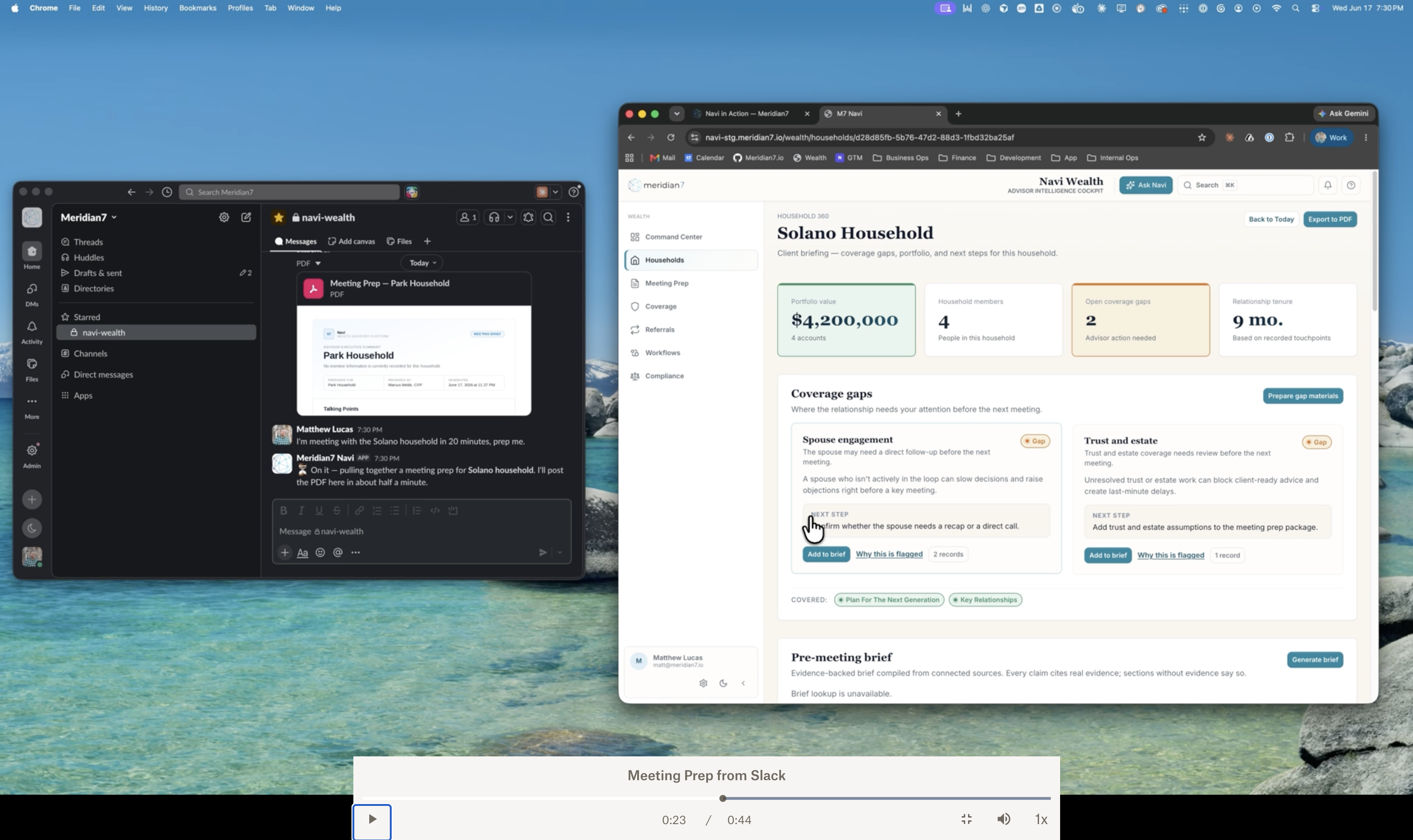 Meeting Prep from Slack